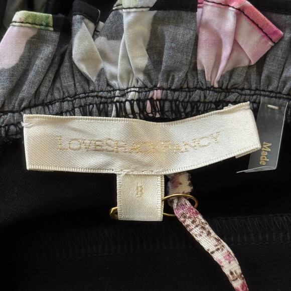 LoveShackFancy Sanam Mini Dress Painted Mime Black Floral Size 8 NWT - Picture 10 of 13